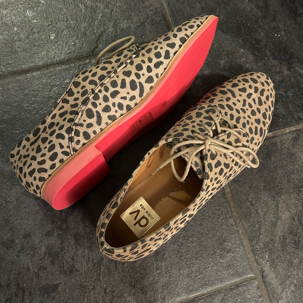 Dolce Vita Mini Cheetah Suede Oxfords